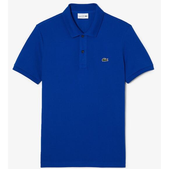 Lacoste Mens Legacy Classic Pique Slim Fit Short Sleeve Polo Shirt, Ocean 3XL - Picture 1 of 2